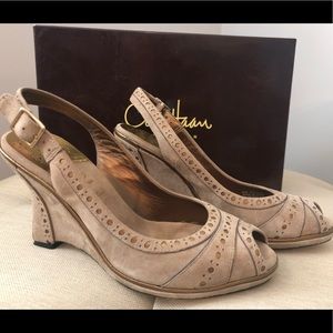Cole Haan suede wedges